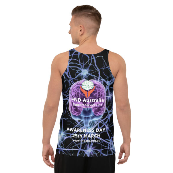 FND Australia Support Services Inc Awareness Day All Over Print Unisex Tank Top - Limited Edition Merchandise for FND Awareness Event - Image 10