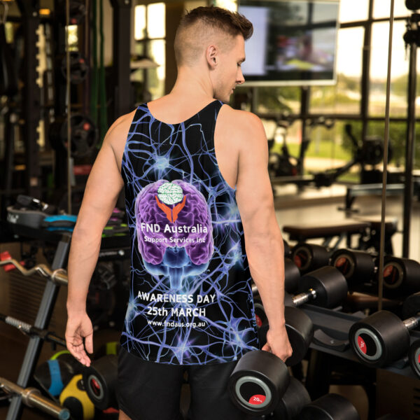 FND Australia Support Services Inc Awareness Day All Over Print Unisex Tank Top - Limited Edition Merchandise for FND Awareness Event - Image 11