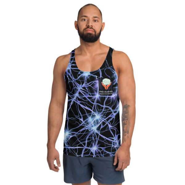 FND Australia Support Services Inc Awareness Day All Over Print Unisex Tank Top - Limited Edition Merchandise for FND Awareness Event - Image 4
