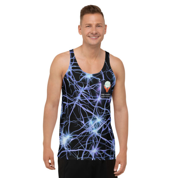 FND Australia Support Services Inc Awareness Day All Over Print Unisex Tank Top - Limited Edition Merchandise for FND Awareness Event - Image 9