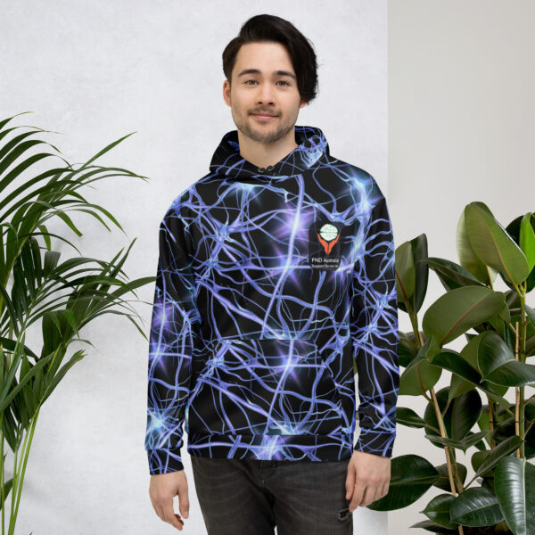 FND Australia Support Services Inc Awareness Day All Over Print Unisex Hoodie - Limited Edition Merchandise for FND Awareness Event - Image 8