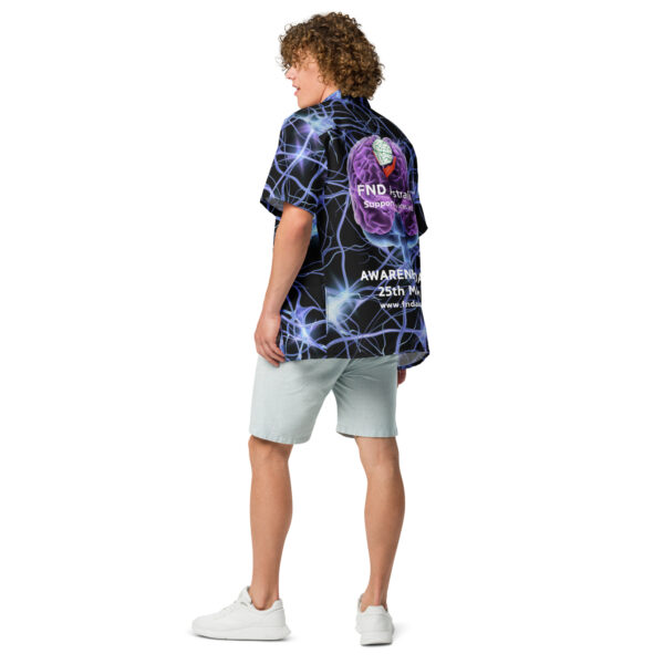 FND Australia Support Services Inc Awareness Day All Over Print Unisex button shirt - Limited Edition Merchandise for FND Awareness Event - Image 11