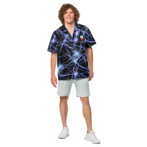FND Australia Support Services Inc Awareness Day All Over Print Unisex button shirt - Limited Edition Merchandise for FND Awareness Event
