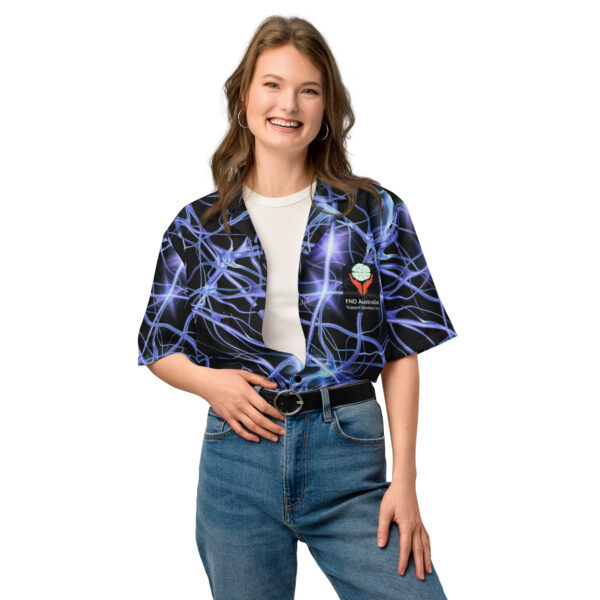 FND Australia Support Services Inc Awareness Day All Over Print Unisex button shirt - Limited Edition Merchandise for FND Awareness Event - Image 8