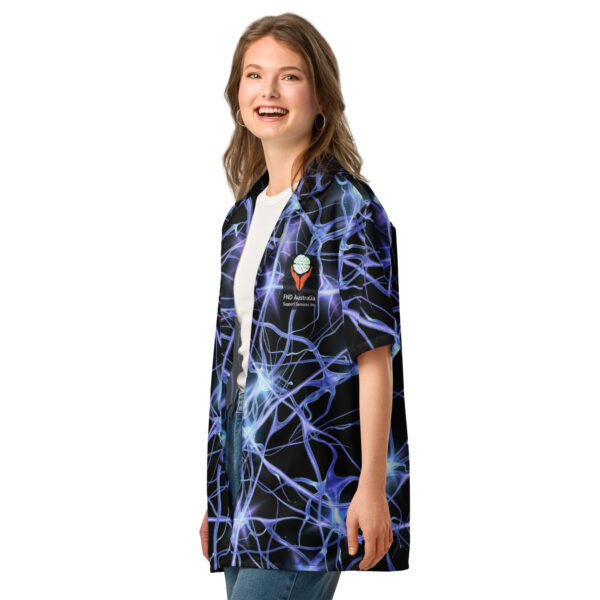 FND Australia Support Services Inc Awareness Day All Over Print Unisex button shirt - Limited Edition Merchandise for FND Awareness Event - Image 7